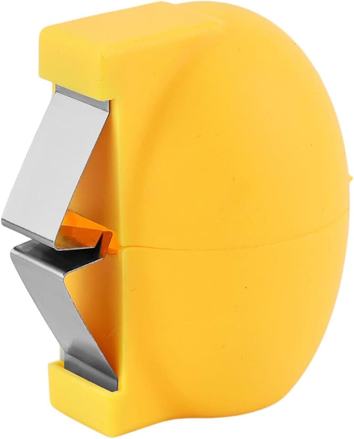 2026 Upgraded Stainless Steel Egg Topper Opener 2 Pack, Egg Cracker Tool for Soft Hard Boiled Eggs, Egg Shell Cutter Remover with Egg Separator, Handheld Kitchen Gadgets for Duck Goose Eggs (Yellow)