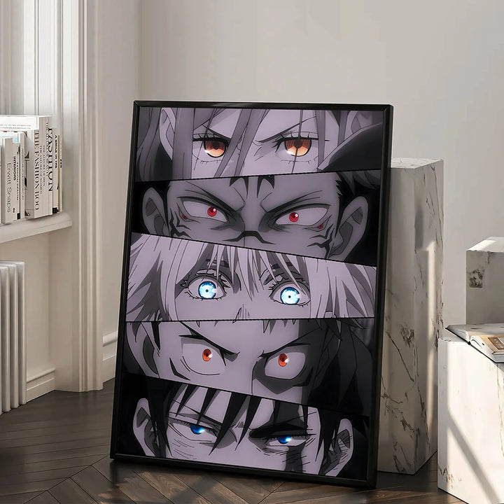 Anime Jujutsu Kaisen Prints Poster Itadori Yuji Fushiguro Megumiβ Sukuna Collage Canvas Painting Home Decor Poster Fans Gifts