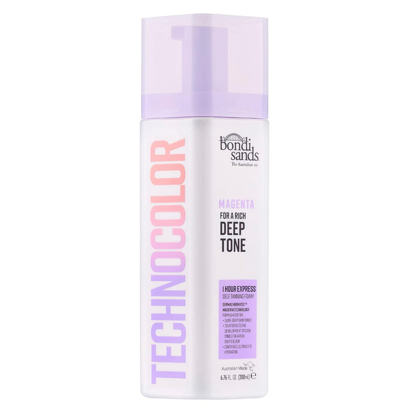 Bondi Sands Technocolor 1 Hour Express Self Tanning Foam, Innovative Formula, Hydrates for Natural Enhanced Skin Results, Available in 4 Shades