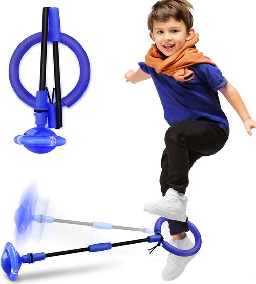 Hewog Skip Ball, Portable Foldable Colorful Flash Wheel Swing Ball, Kids Toys for Girls & Boys, Sports Fitness Toys for