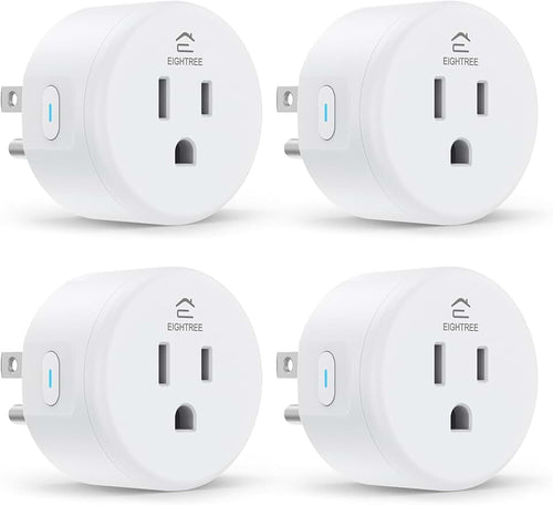 EIGHTREE Smart Plug, WiFi Outlet Works with Alexa & Google Home, Smart Home Socket with Remote Control & Timer Function,