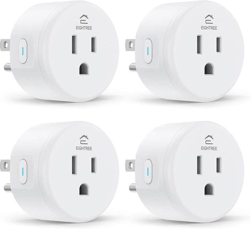 EIGHTREE Smart Plug, WiFi Outlet Works with Alexa & Google Home, Smart Home Socket with Remote Control & Timer Function,