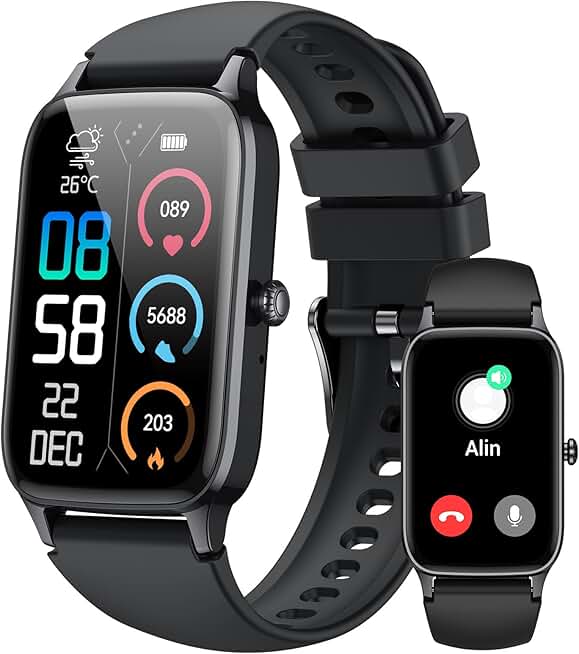 Jugeman Smart Watch for Men Women, 1.57" Smartwatch (Answer/Make Call), 2026 New Fitness Tracker with 110+Sport Modes, H