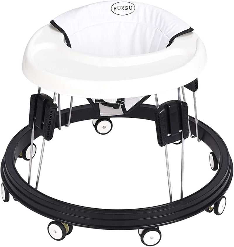 The Foldable Baby Walker, Suitable for 66-80cm Height Wheeled Baby boy and Girl Walker, Mute Anti-Rollover Baby Walker,