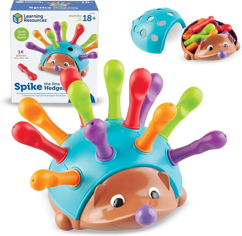 Learning Resources Spike The Fine Motor Hedgehog - Toddler Montessori Toys, Stacking Shape, Gifts For Boys And Girls, So