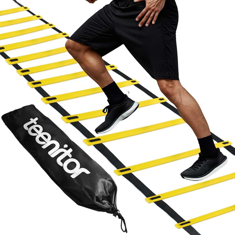 Teenitor Agility Ladder Speed Ladder Training Ladder for Soccer, Speed, Football Fitness Feet Training Carry Bag Agility