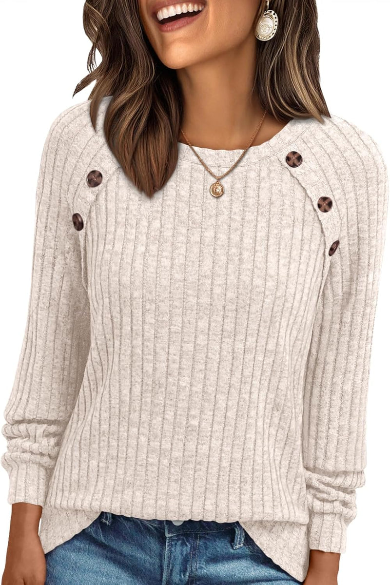AUTOMET Womens Long Sleeve T Shirts Casual Tunic Work Tops Spring Plus Size Sweaters Date Night Outfit 2026 Dressy Blouse