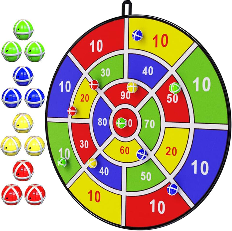BooTaa 29" Large Dart Board for Kids, Kids Dart Board with Sticky Balls, Boys Toys, Indoor/Sport Outdoor Fun Party Play