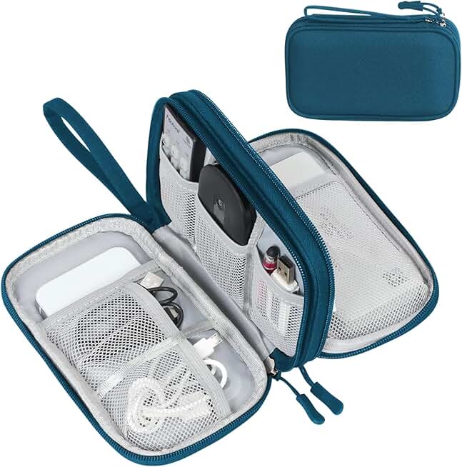 FYY Electronic Organizer, Travel Cable Organizer All-in-One Storage Bag Pouch Electronic Accessories Carry Case Portable