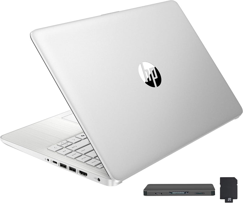 HP Stream 14" HD BrightView Laptop, Intel Celeron N150, 16GB RAM, 288GB Storage (128GB UFS + 160GB Docking Station Set), Intel UHD Graphics, 720p Webcam, Wi-Fi, 1 Year Office 365, Win 11 S, Silver