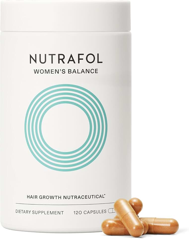 Nutrafol Women's Balance Hair Growth Supplements, Ages 45 and Up, Clinically Tested for Visibly Thicker Hair and Scalp C