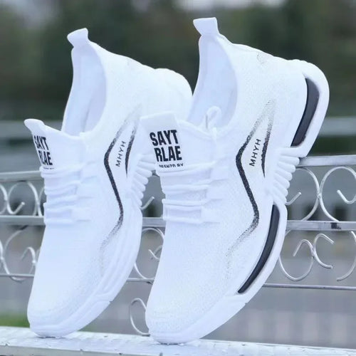 Men Shoes Slip on Fashion Sneakers Male Sport Running Shoes Breathable Gym Training Walking Tennis Shoes Non Slip Workou