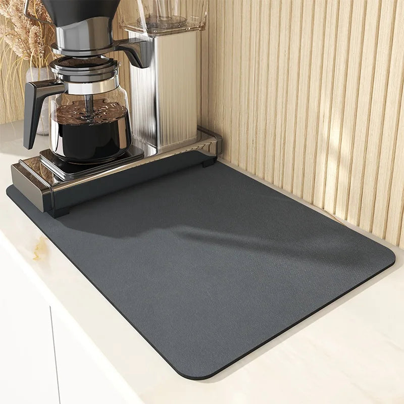 Super Absorbent Large Kitchen Absorbent Mat Antiskid Draining Coffee Dish Drying Mat Quick Dry Bathroom Drain Pad Tablew