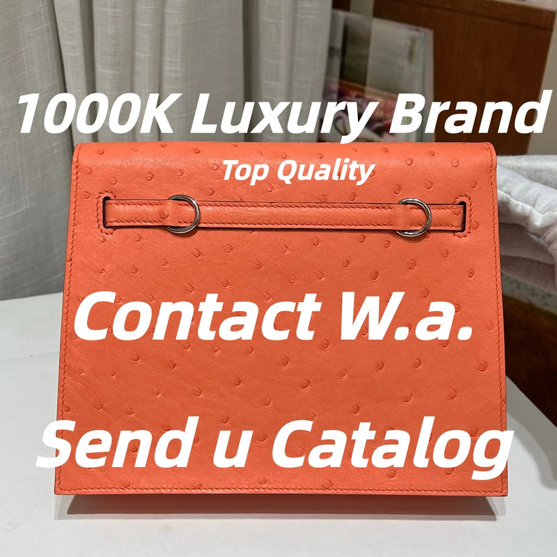 Luxury Genuine Leather Fashion Brand High Quality Designer Women's Casual Commuting Bags Brown Shoulder Female Bag