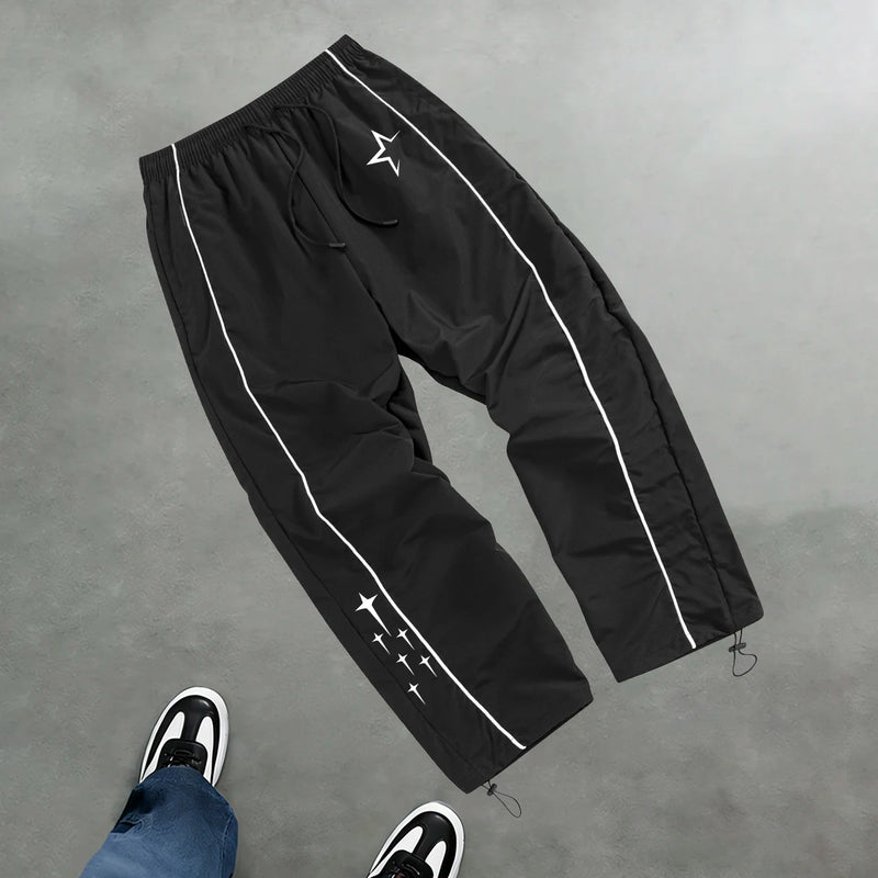 Men's Star Print Casual Sports Trouser Spring And Summer Fitness Training Trousers Suitable For Everyday Commute Trendy