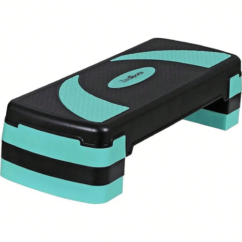 30" Aerobic Step Platform - 3-Level Adjustable Height (4"/6"/8"), Non-Slip Fitness Stepper W/Stackable Risers For Home G