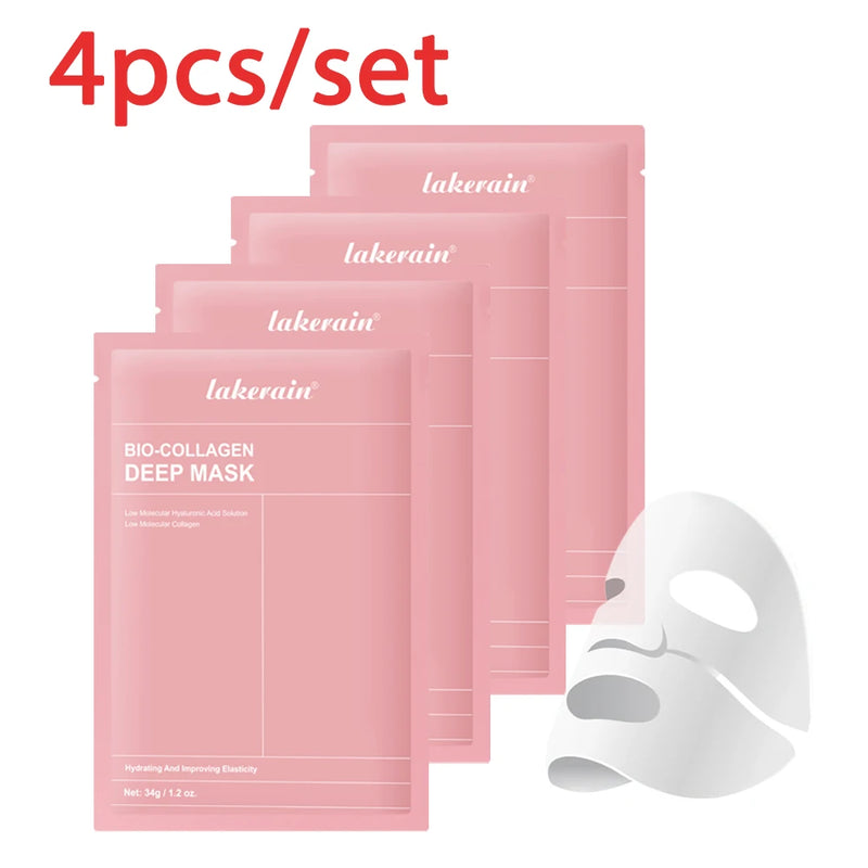 Bio-Collagen Deep Face Mask Shrink Pores Deep Hydrating Overnight Mask Moisturizing Refreshing Brightening Face Skin Car