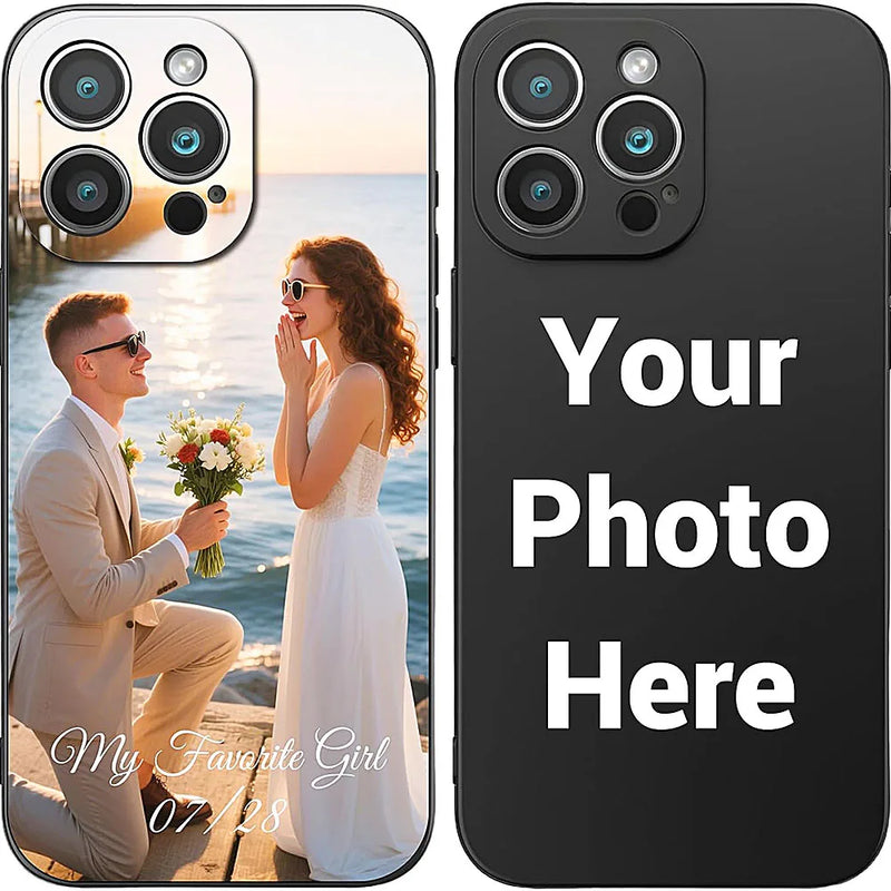 Custom Matte Case For iPhone 17 16 15 14 13 12 11 Pro Max Mini SE XS XR 7 8 Plus DIY Personalized Photo Picture Soft Cov