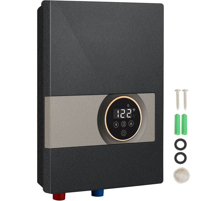 SucceBuy Instant Water Heater 8/13.8/18kw On Demand Electric Water Boiler Digital Temperature Display & Easy Installatio