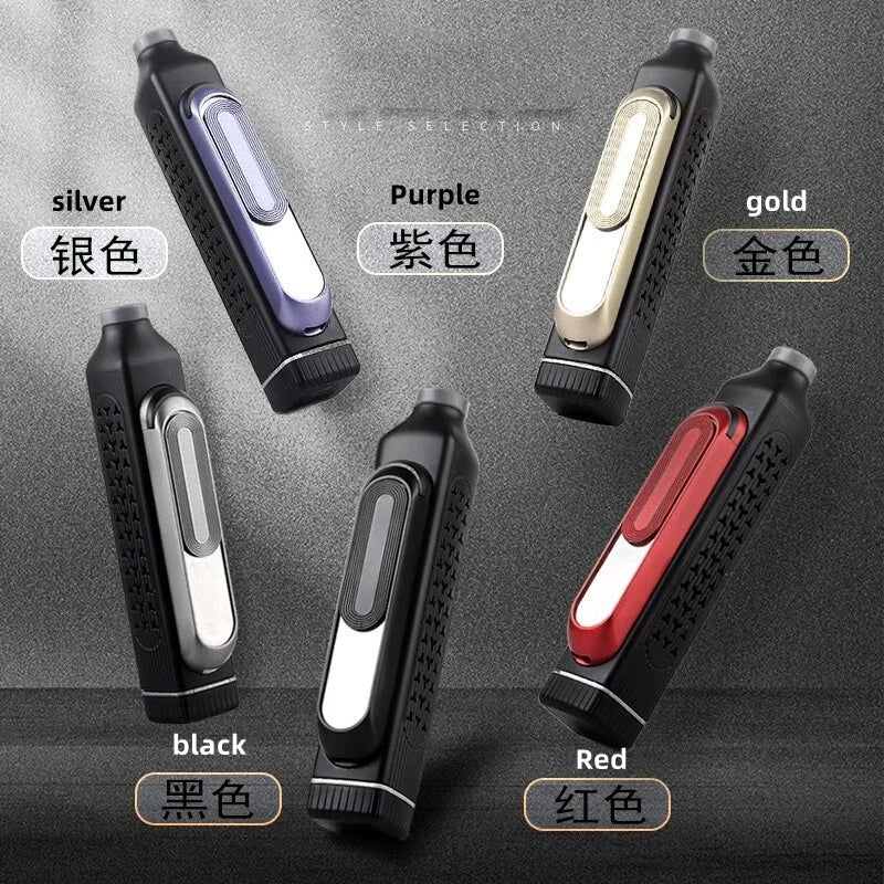 Car Travel Does Not Shed Ash Smoking Artifact Environmentally Friendly Portable Mini Ashtray with USB Rechargeable Light