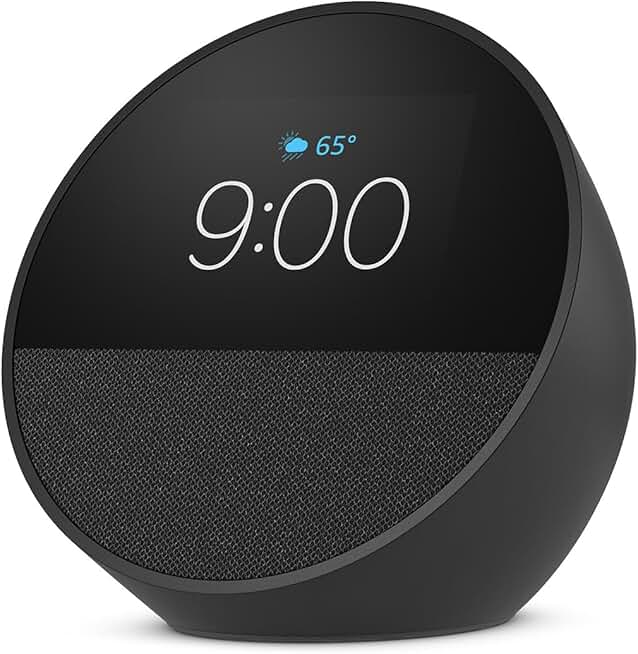 Amazon Echo Spot (newest model), Great for nightstands, office...