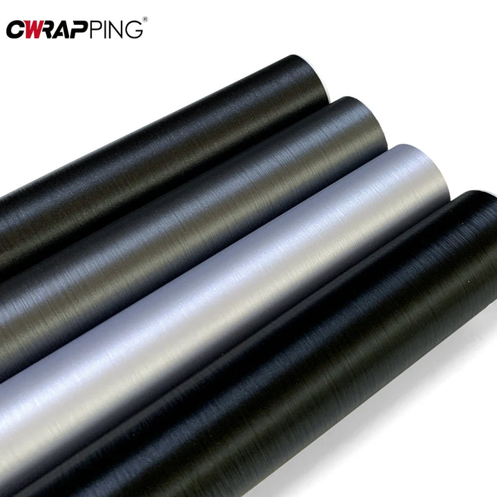 Brushed Vinyl Wrap Films PVC Waterproof Self-Adhesive House Appliance Kitchen Elevator Sticker Removable Wallpaper Decor Film