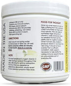 Sufficient-C High-Dosed 4000 mg. Vitamin C Lemon Peach Immune-Ade Drink Mix 250 gram Size - Refreshing with Generously Dosed L-lysine, Bromelain & 96% Pure, Caffeine-Free Green Tea Extract