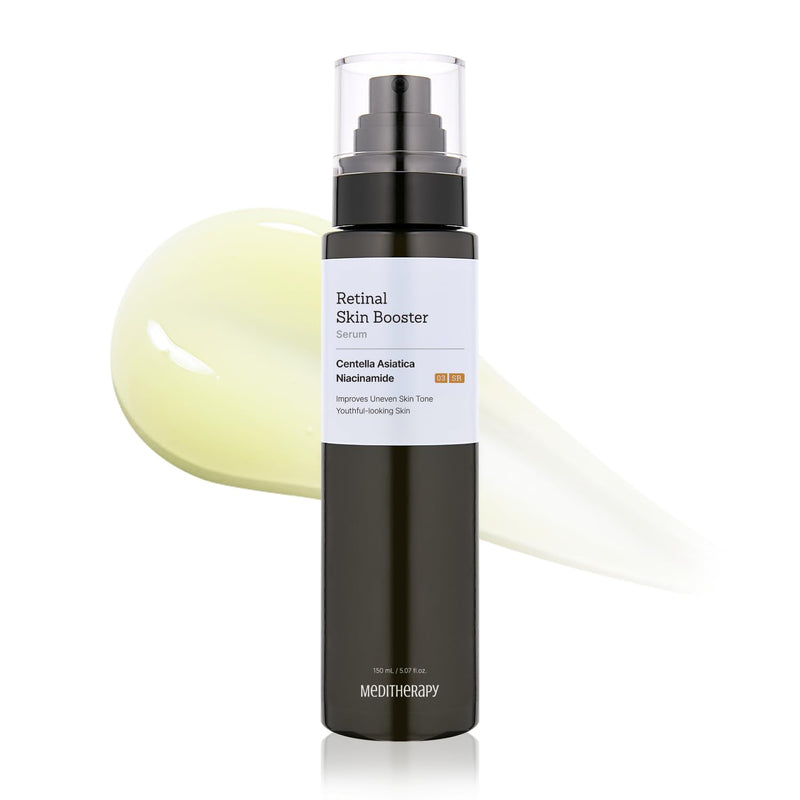 MEDITHERAPY Retinal Skin Booster Serum | Retinaldehyde, Niacinamide Anti-Aging Serum - K-Beauty Facial Serum for Fine Lines, Firming & Radiance | Hydrating Face Serum All Skin Types, 5.07 fl oz