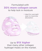 AROCELL Super Collagen Overnight Hydrogel Mask with Retinol & Stem Cell | Firming, Lifting, Plumping, Long-Lasting Glow | Korean Glass Skin Care | 43g x 4
