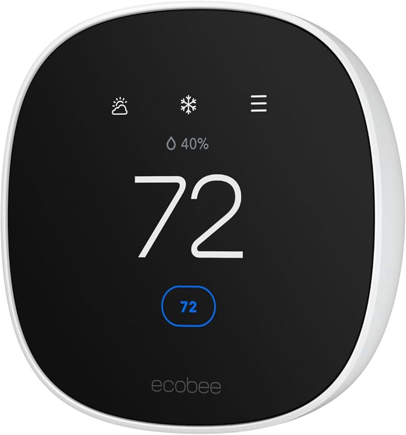 ecobee ecobee Smart Thermostat Essential - Energy Star Certified programmable Wi-Fi Thermostat - Works with Siri, Alexa,
