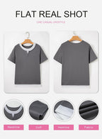 SHEWIN Womens Tops Casual Crewneck Color Block Short Sleeve Mock Double Layer T-Shirt Summer Outfits for Women 2026