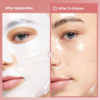 Collagen Face Mask Skincare, Hydrating & Firming Hydrogel Face Masks, Elasticity Boosting Collagen Mask for All Skin Types, Skin Care Essentials 34g x 4 Sheets