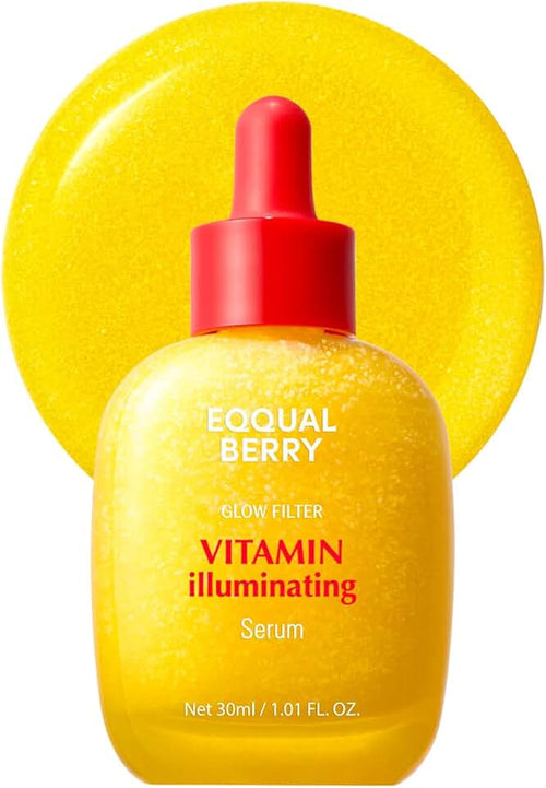 EQQUALBERRY Vitamin Illuminating Serum | Niacinamide 4% + Brightening Vitamin C Face Serum with Hyaluronic Acid & Vitami