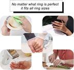 Ring Sizers for Loose Rings, Eiito Ring Size Adjuster Spacers or Tightener, Invisible Guards, 6 Sizes Fitter, Resizer Fit Almost Any Rings, Reduces Size by 0.5-1.5