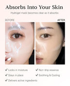 Nuborn Cell Hydrogel Collagen Mask | Hydrating Face Masks with Peptides & Hyaluronic Acid | Collagen Face Mask Overnight for Glass Skin | Face Masks Korean (4-Pack)