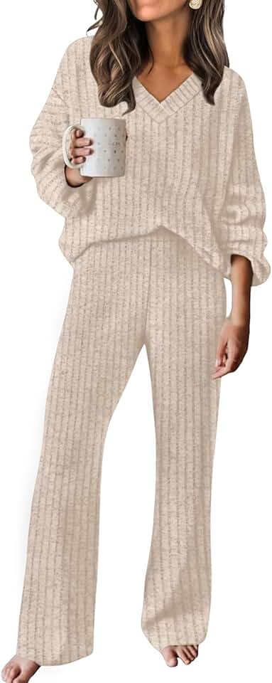 RUMIA Lounge Sets for Women 2026 Vacation Matching Track Suits Sweater Fall Outfits (S-2XL) OEKO-TEX STANDARD 100
