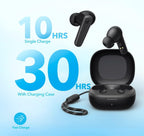Soundcore by Anker P20i True Wireless Earbuds, 10mm Drivers with Big Bass, Bluetooth 5.3, 30H Long Playtime, Water-Resistant, 2 Mics for AI Clear Calls, 22 Preset EQs, Customization via App