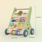 Bautia Wooden Baby Walker, Montessori Walker for Babies 6-12 Months, Push Walking Toys for 1 Year Old Learning to Walk