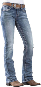 PEIHOT Bootcut Jeans for Women Mid Rise Straight Leg Stretchy Bootcut Denim Pants Cowgirl Western Outfit Trendy 2026