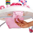 Bright Starts JuneBerry Walk-A-Bout Baby Walker and Entertainer, with Easy Fold Frame for Storage, Ages 6 Months +