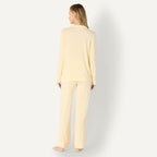 Amazon Essentials x Sofia Grainge Women's Stretch Modal Long-Sleeve and Full-Length Bottom Pajama Set