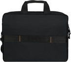Amazon Basics 15.6 in Laptop Bag with Shoulder Strap and Handle, Large Capacity, Spacious Compartments, Black