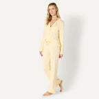 Amazon Essentials x Sofia Grainge Women's Stretch Modal Long-Sleeve and Full-Length Bottom Pajama Set