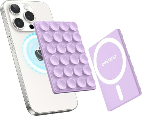 amBand ASMR Stuff Silicone Suction Phone Mount, Stable Hands-Free Sticky Holder for iPhone, Cute Aesthetic Gear for TikT