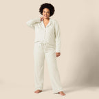 Amazon Essentials Women's Long Sleeve Cotton Modal Pajama Set, Loungewear with Full-Length Bottom