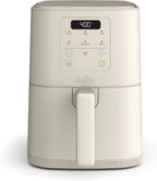 bella 4Qt Slim Air Fryer, Fits-anywhere™ Kitchenware, EverGood™ Ceramic Nonstick Coating, Adjustable Temperature, 6 Preset Cooking Options, 60 Min Auto Shutoff w Audible Tone, 3.3lb Capacity, Oatmilk