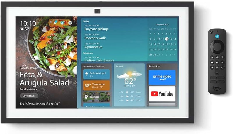 Amazon Echo Show 15 (newest model), Full HD 15.6" kitchen hub for home organization, with built-in Fire TV, Designed for