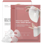 Bio-Collagen Face Mask, Real Deep Hydrating Collagen Overnight Mask, Face Masks Skincare, Facial Sheet Masks for Skin care, Pore Minimizing, Firming, and Moisturizing. (4 Count (Pack of 1))