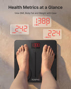 RENPHO Smart Scale for Body Weight, FSA&HSA Eligible, Digital Bathroom Scale BMI Weighing Bluetooth Body Fat Scale, Body Composition Monitor Health Analyzer with Smartphone App, 400 lbs - Elis 1