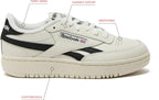 Reebok Womens Club C Double Revenge Platform Tennis Shoes for Women, Fashion Womens Sneakers